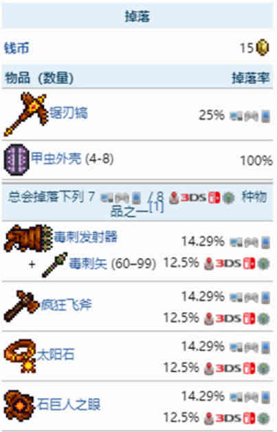泰拉瑞亚石巨人怎么召唤泰拉瑞亚石巨人掉落物品列表