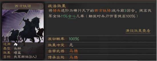 三国志战略版西凉战骑最佳阵容 三国志战略版西凉战骑战法给谁用