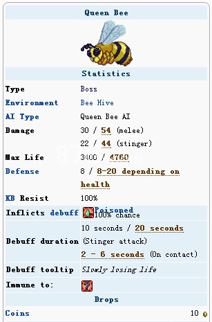 泰拉瑞亞蜂后掉落物品 泰拉瑞亞蜂后怎么找