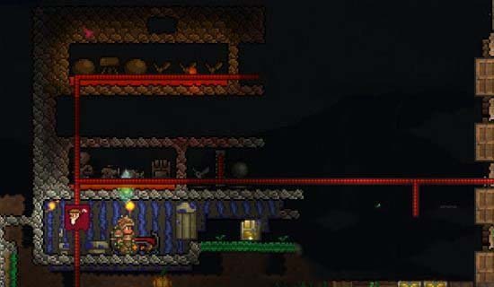 泰拉瑞亚雕像刷钱教程 泰拉瑞亚雕像刷钱电路教学