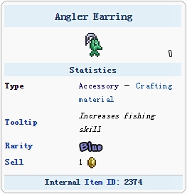 泰拉瑞亚渔夫耳环怎么得 泰拉瑞亚渔夫耳环有什么用