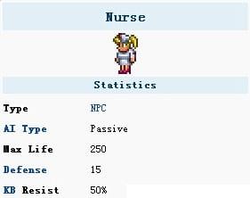 泰拉瑞亚护士入住条件 泰拉瑞亚护士入有什么用