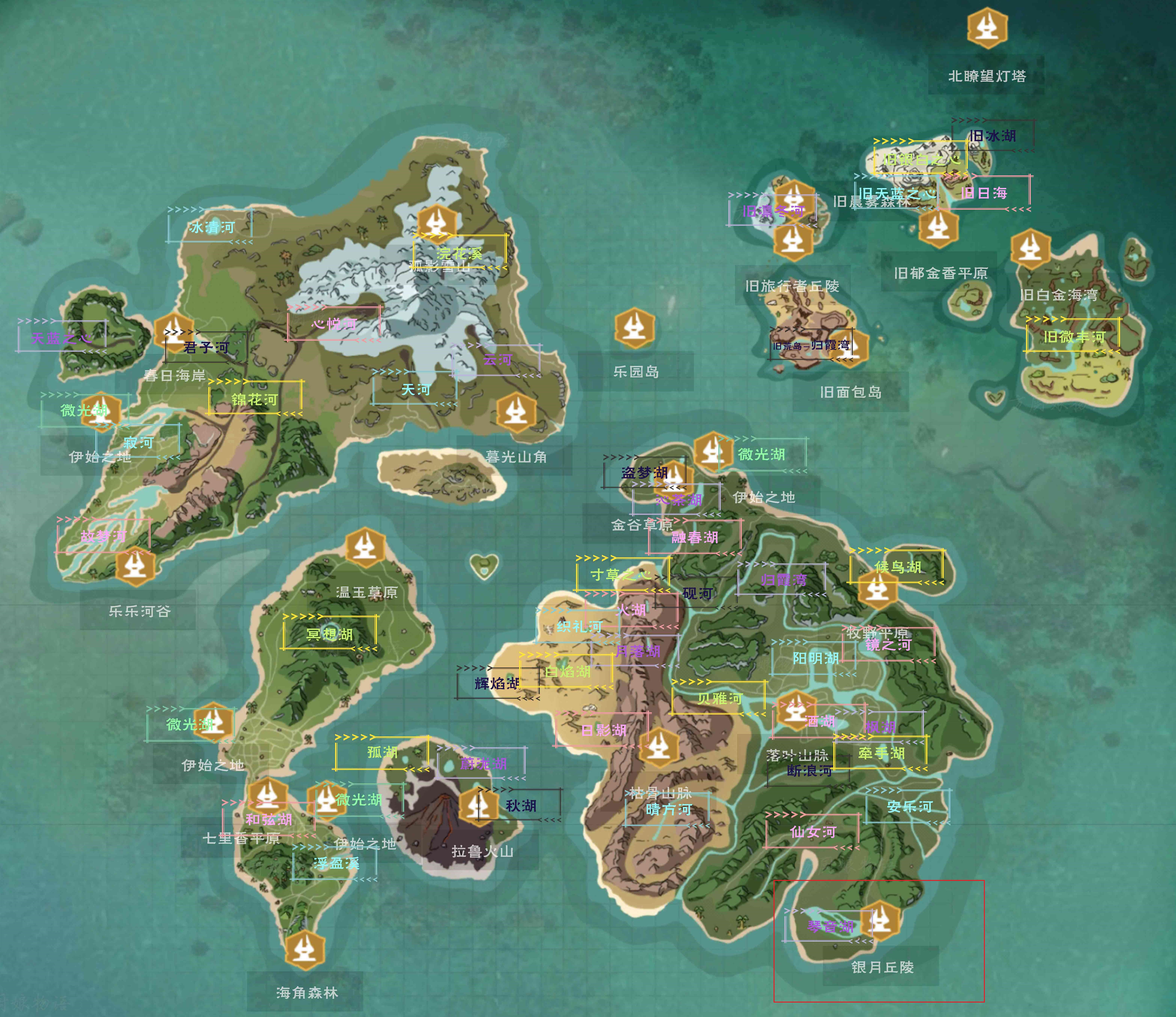 创造与魔法银月丘陵在哪里 创造与魔法银月丘陵资源分布图