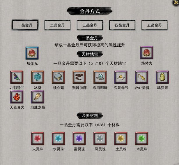 鬼谷八荒金丹突破材料 鬼谷八荒金丹逆天改命什么最好