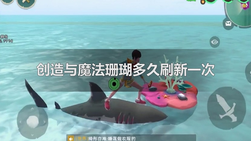 创造与魔法深海珊瑚最新位置图 创造与魔法深海珊瑚多久刷新