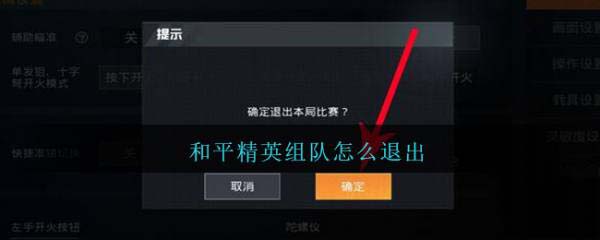 和平精英组队大厅在哪里 和平精英组队怎么退出
