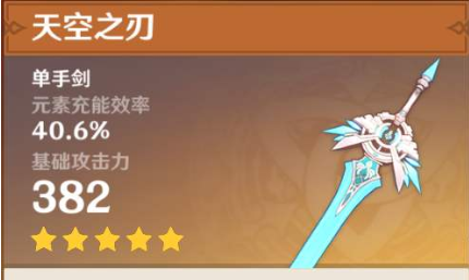 原神天空之傲适合谁 原神天空之傲是谁的专属武器