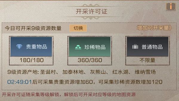 明日之后开采许可证怎么解锁 明日之后开采许可证在哪里查看
