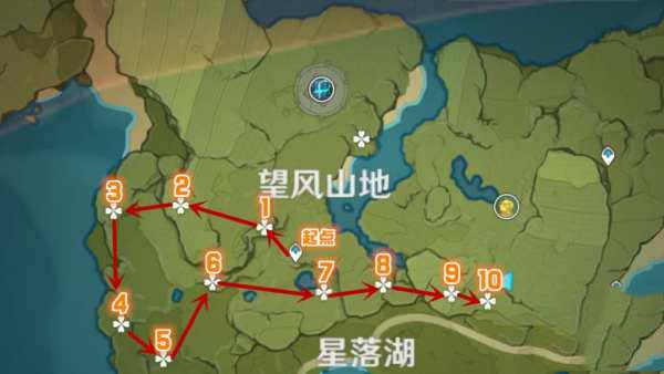 原神落落莓分布图 原神落落莓采集地点