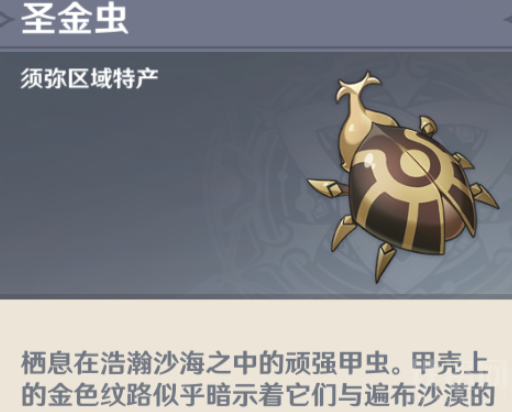 原神圣金虫有什么用 原神圣金虫多久刷新一次