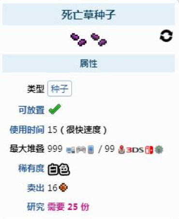 泰拉瑞亚死亡草种植条件 泰拉瑞亚死亡草种植有什么用