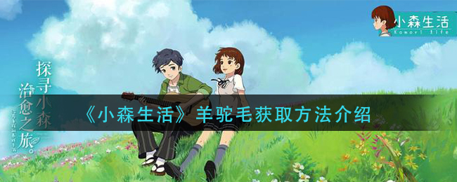 小森生活羊驼毛卷怎么做 小森生活羊驼毛卷怎么获得
