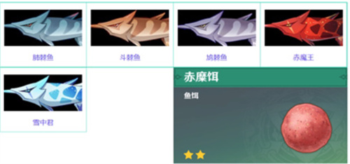 原神斗棘鱼分布图 原神斗棘鱼鱼饵